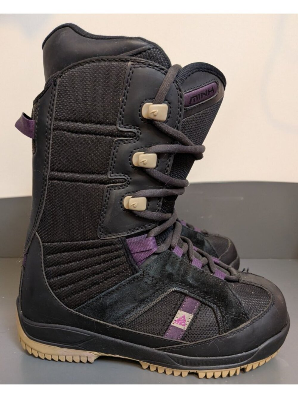 K2 Mink Snowboard Boots EZ FIT-3D Women's 8 Black Purple
